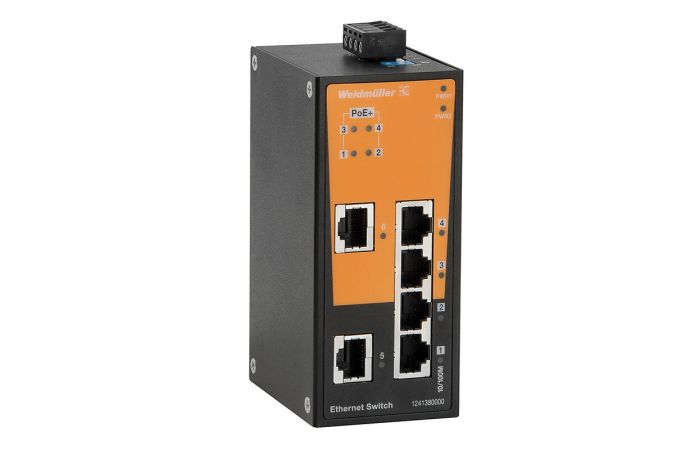 Šakotuvas Ethernet Switch 2x 10/100 RJ45/4xRJ45 POE IP30 IE-SW-BL06-2TX-4POE - WEIDMULLER