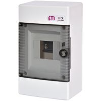Skydelis v/t 4 modulių IP40 skaidrios durys ECT4PT- ETI