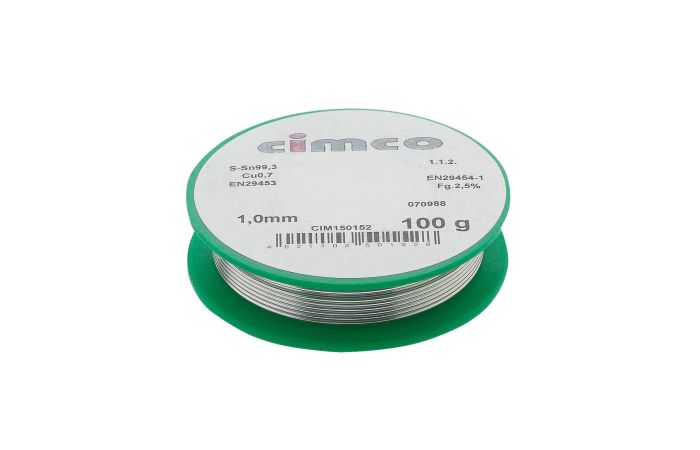 Lydmetalis 1.0mm 100g S-Sn99.3 Cu0.7 - CIMCO