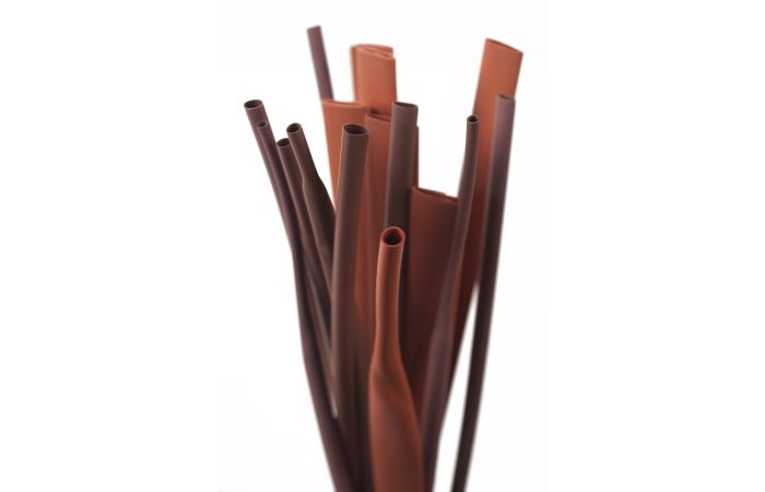 Vamzdelis termosusitraukiantis be klijų 12.7-6.4mm rudas L-1m plonasienis RTS - TRYTYT