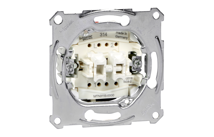 Jungiklis p/t dvigubas užspaudžiami kontaktai 10A 250V Merten - SCHNEIDER ELECTRIC