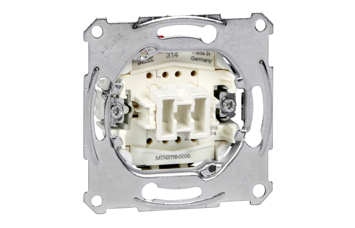 Perjungiklis p/t viengubas užspaudžiami kontaktai 10A 250V Merten - SCHNEIDER ELECTRIC
