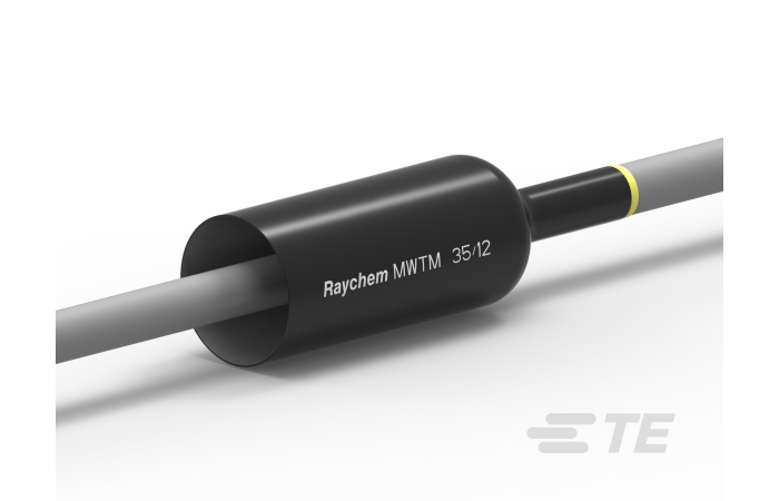 Vamzdelis termosusitraukiantis su klijais 35.0-12.0mm juodas L-1m MWTM-35/12-1000/S(10) - RAYCHEM