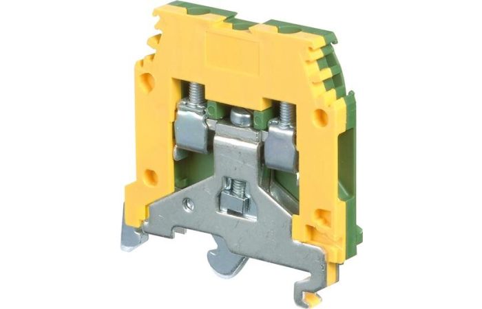 Gnybtas 2.5mm2 5mm 2 laidams geltonai žalias ant DIN bėgelio varžtiniai kontaktai MA2.5/5.P - ENTRELEC