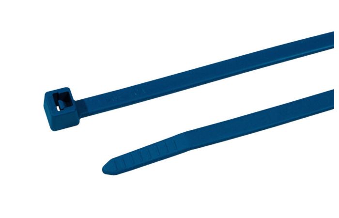 Dirželis 387x7.6mm mėlynas su metalo priemaišom, maisto pramonei MCTPP120R [pak. po 100 vnt.] - HELLERMANN TYTON