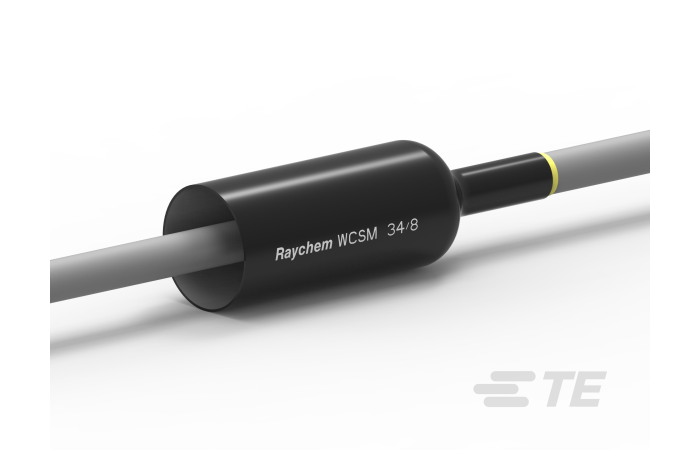 Vamzdelis termosusitraukiantis su klijais 34.0-8.0mm juodas L-1.5m WCSM-34/8-1500/S(S10) - RAYCHEM