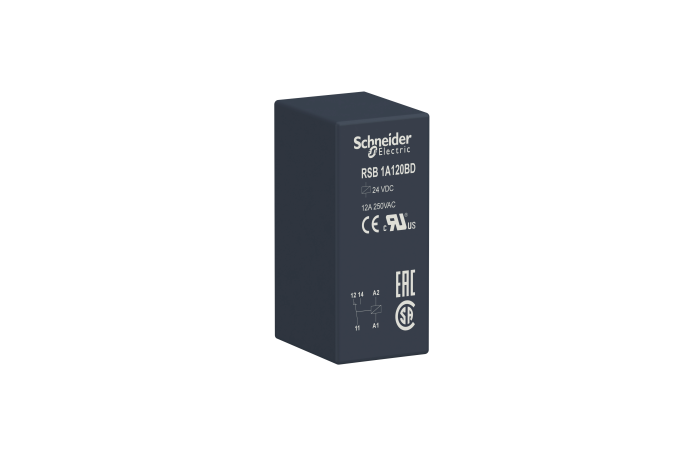 Relė tarpinė 1co 12A 24V DC RSB Harmony - SCHNEIDER ELECTRIC
