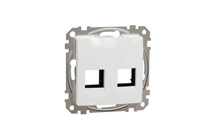 Dangtelis dvigubas kompiuteriniam lizdui RJ45 Kat.5e/6 UTP baltos spalvos SEDNA DESIGN - SCHNEIDER ELECTRIC