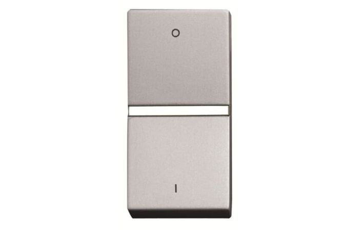 Perjungiklis p/t viengubas sidabrinės spalvos 1 modulio 16A 250V N2102 PL Zenit - ABB