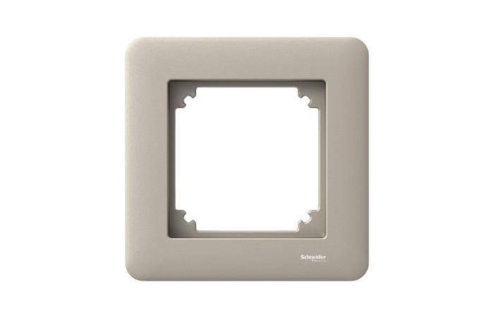 Rėmelis viengubas metalo spalvos Exxact Primo - SCHNEIDER ELECTRIC