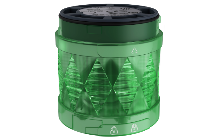 Švyturėlis žalias LED mirksintis D60mm 24V AC/DC IP65 XVU Harmony - SCHNEIDER ELECTRIC