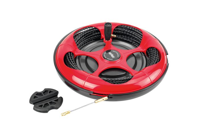 Įtraukiklis ritėje 20m D4.5mm (komplekte: ieškiklis D7mm M5, antgalis D6mm M5) juodas KATI TWIST 2.0 - CIMCO
