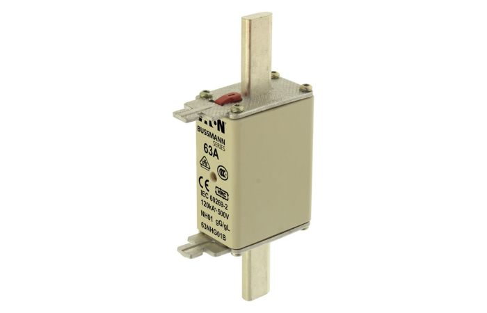 Saugiklis 63A 120kA 500V AC gL/gG NH01 - EATON