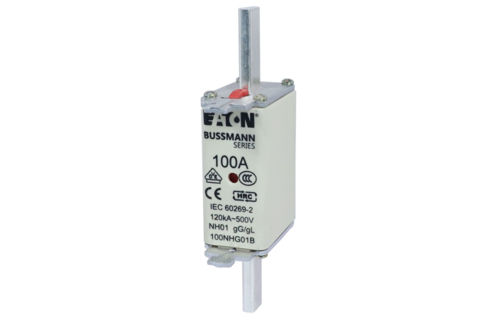 Saugiklis 100A 120kA 500V AC gL/gG NH01 - EATON