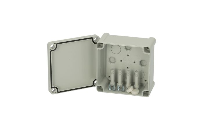 Dėžutė v/t [110x110x65] IP65 tuščia pilkos spalvos TPC111107 - FIBOX