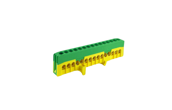Gnybtas 15x16mm2 geltonai žalias izoliuotas PE15-F2 - POLLMANN