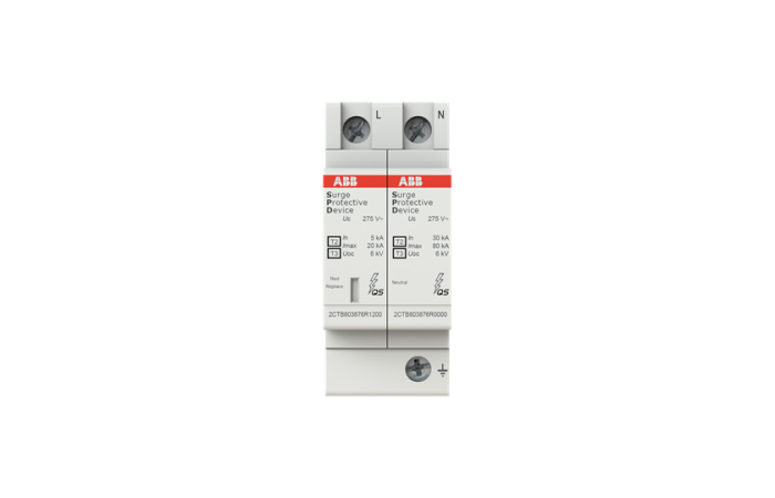 Apsauga viršįtampių 2P B+C 5kA OVR T2-T3 1N 20-275 P QS - ABB