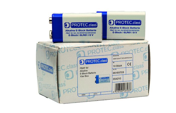 Elementas galvaninis šarminis 6 LR61 C 1.5V Alkaline PBAT 9V [pak. po 10 vnt.] - PROTEC