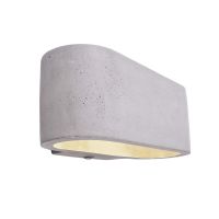 Šviestuvas v/t 1x25W G9 180x100mm H-90mm betoninis pilkos spalvos šviečia aukštyn/žemyn BRA ATRIA - DEKO LIGHT