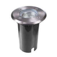 Šviestuvas į/ž 1x7W GU10 IP67 D-97mm H-111mm nerūdijančio plieno sidabrinės spalvos ATON - DEKO LIGHT