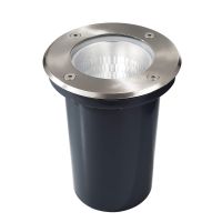 Šviestuvas į/ž 1x9W E27 IP67 D-136mm H-156mm nerūdijančio plieno sidabrinės spalvos PHAKT - DEKO LIGHT