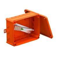 Dėžutė v/t [240x190x95] IP66 E30-E90 su gnybtais 5x16mm2 oranžinė be halogenų T250ED 16A - OBO BETTERMANN