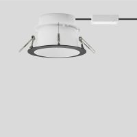 Šviestuvas į/l LED 20W IP20 3000K 1558lm D-150mm H-90mm dimeriuojamas juodos/baltos matinės spalvos DALI STUDIO LINE - BEGA