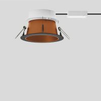 Šviestuvas į/l LED 20W IP20 3000K 1049lm D-150mm H-90mm dimeriuojamas juodos/vario matinės spalvos DALI STUDIO LINE - BEGA