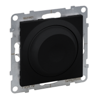Reguliatorius šviesos p/t pasukamas 5W-75W LED be rėmelio juodos spalvos Suno - LEGRAND
