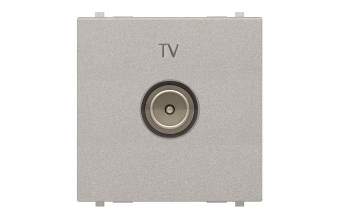 Lizdas p/t TV galinis sidabrinės spalvos 2 modulių N2250.7 PL Zenit - ABB