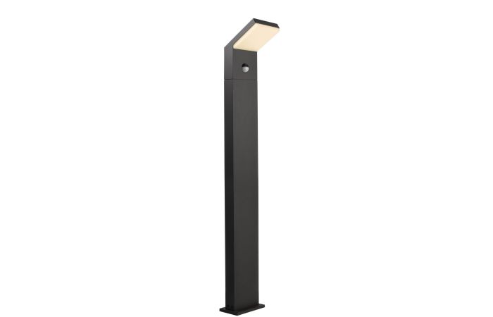 Stulpelis LED 16W IP65 3000K 1650lm 206mm H-1000mm su judesio jutikliu ir &scaron;viesos davikliu tamsiai pilkos spalvos TUCANAE MOTION - DEKO LIGHT