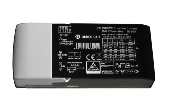 Transformatorius LED 25W 36V dimeriuojamas DALI MULTI-CC - DEKO LIGHT