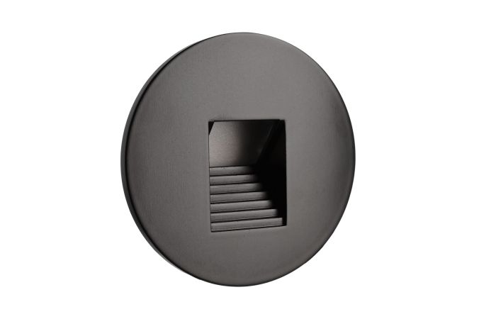 Dangtelis šviestuvui D-78mm į sieną juodos spalvos su laiptuota skyle ALWAID 2 - DEKO LIGHT