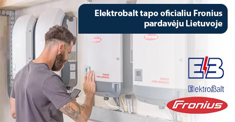 Elektrobalt tapo oficialiu Fronius pardavėju Lietuvoje